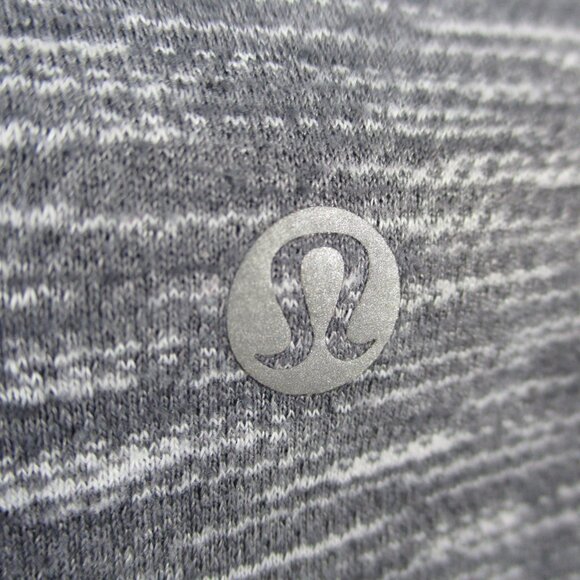 Lululemon Shirt Womens 4 Gray Another Mile Training Run Athletic Tiger Space Dye - Picture 5 of 9